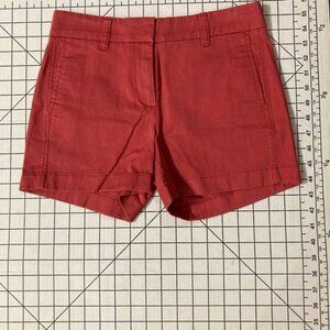 J. Crew Women’s Pink Size 00 Flat Front Chino Shorts